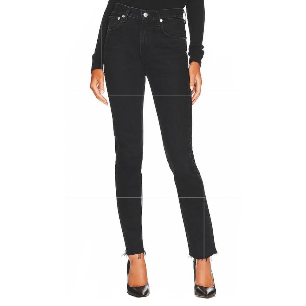 Agolde black wash Sophie jeans